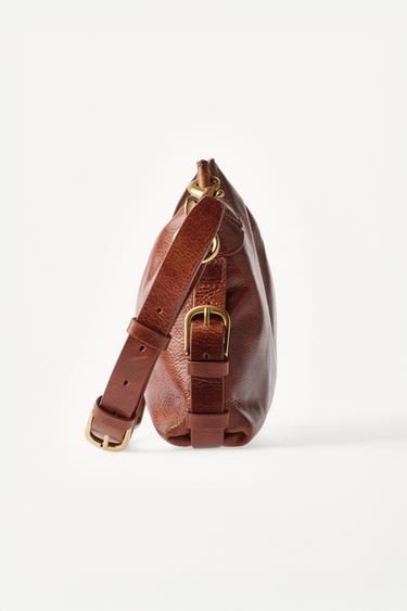 WILLY CHAVARRIA X ZARA LEATHER SHOULDER BAG - Dark tan by Zara - Image 2