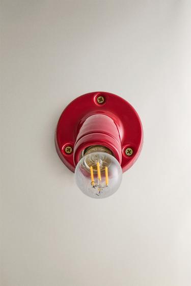 LAMP | CERAMIC WALL LIGHT FIXTURE - Red by Zara - Image 0