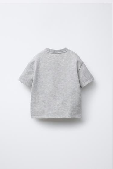 T-SHIRT AVEC INSCRIPTION LACE - Gris de Zara - Image 1