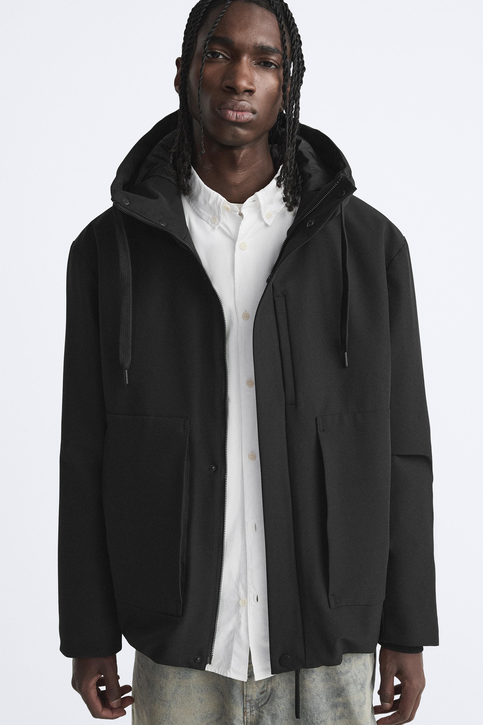 HOODED TECHNICAL JACKET