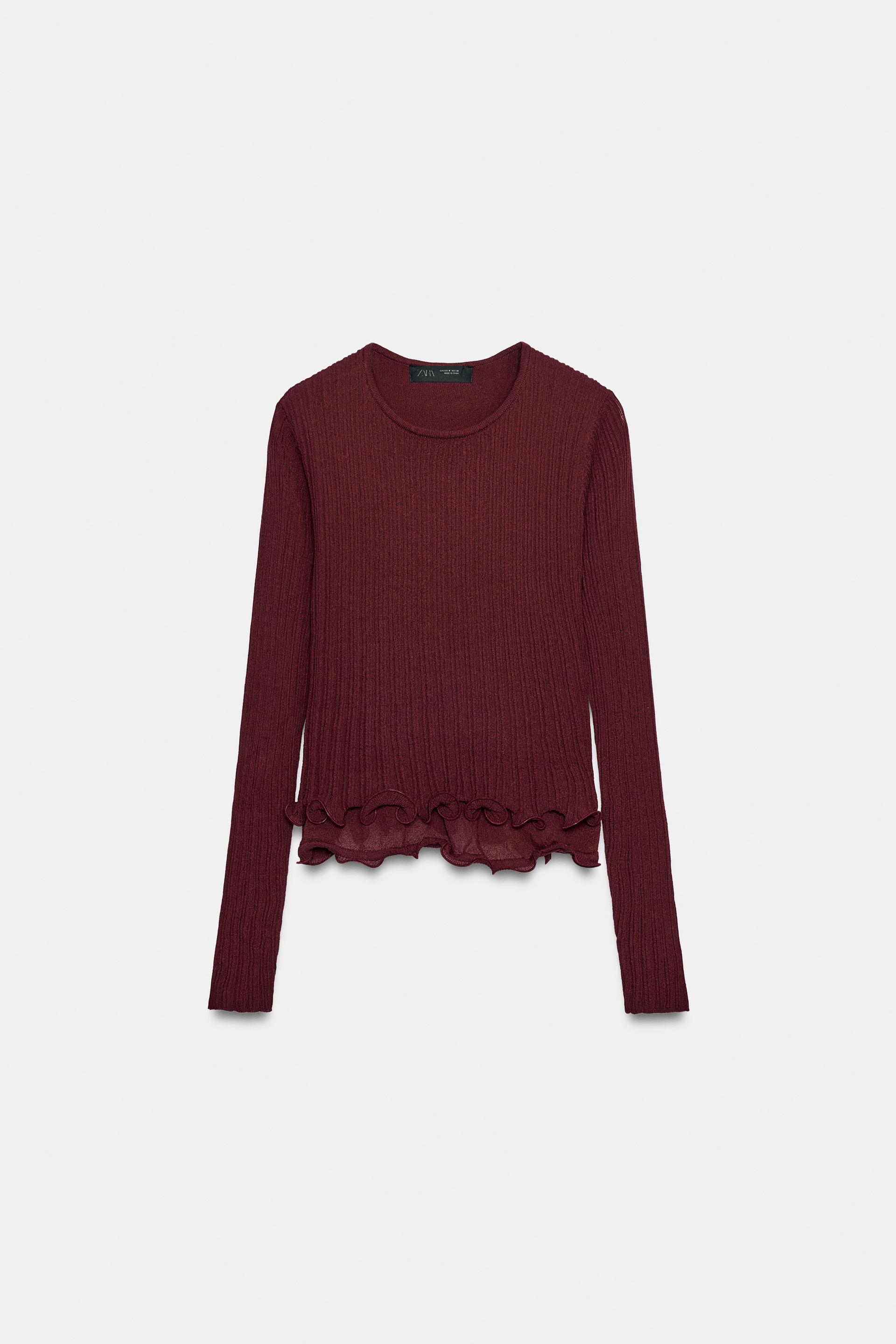 RUFFLE KNIT SWEATER thumbnail 7