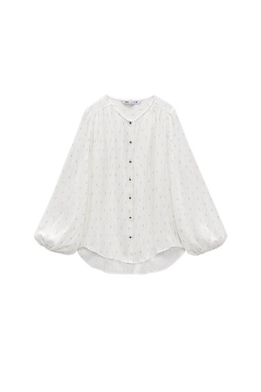 SHIRT WITH METALLIC THREAD