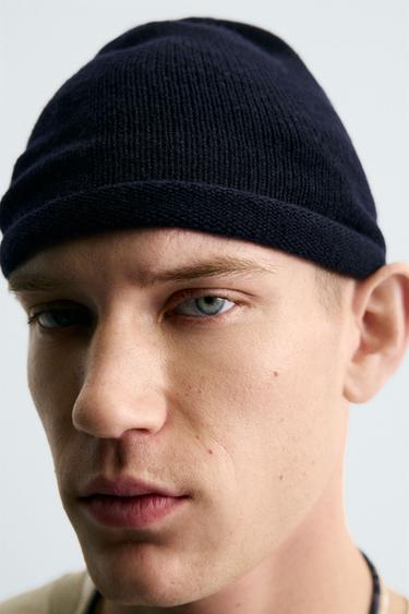 WOOL BLEND BEANIE - Dark navy by Zara - Image 2