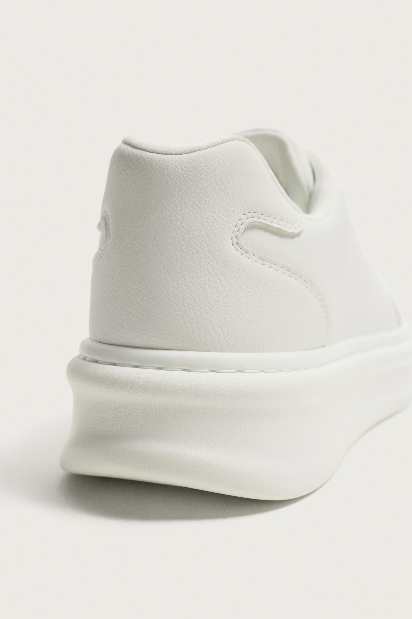 Мужские кроссовки Zara Chunky Basket, цвет: Белый — фото 6