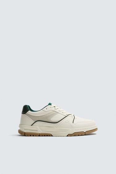 حذاء رياضي بطراز ريترو - أبيض by Zara