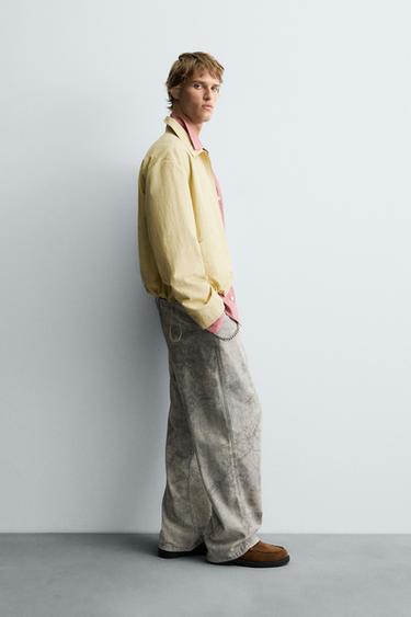ABSTRACT PRINT RELAXED FIT TROUSERS - Printed by Zara - Image 3