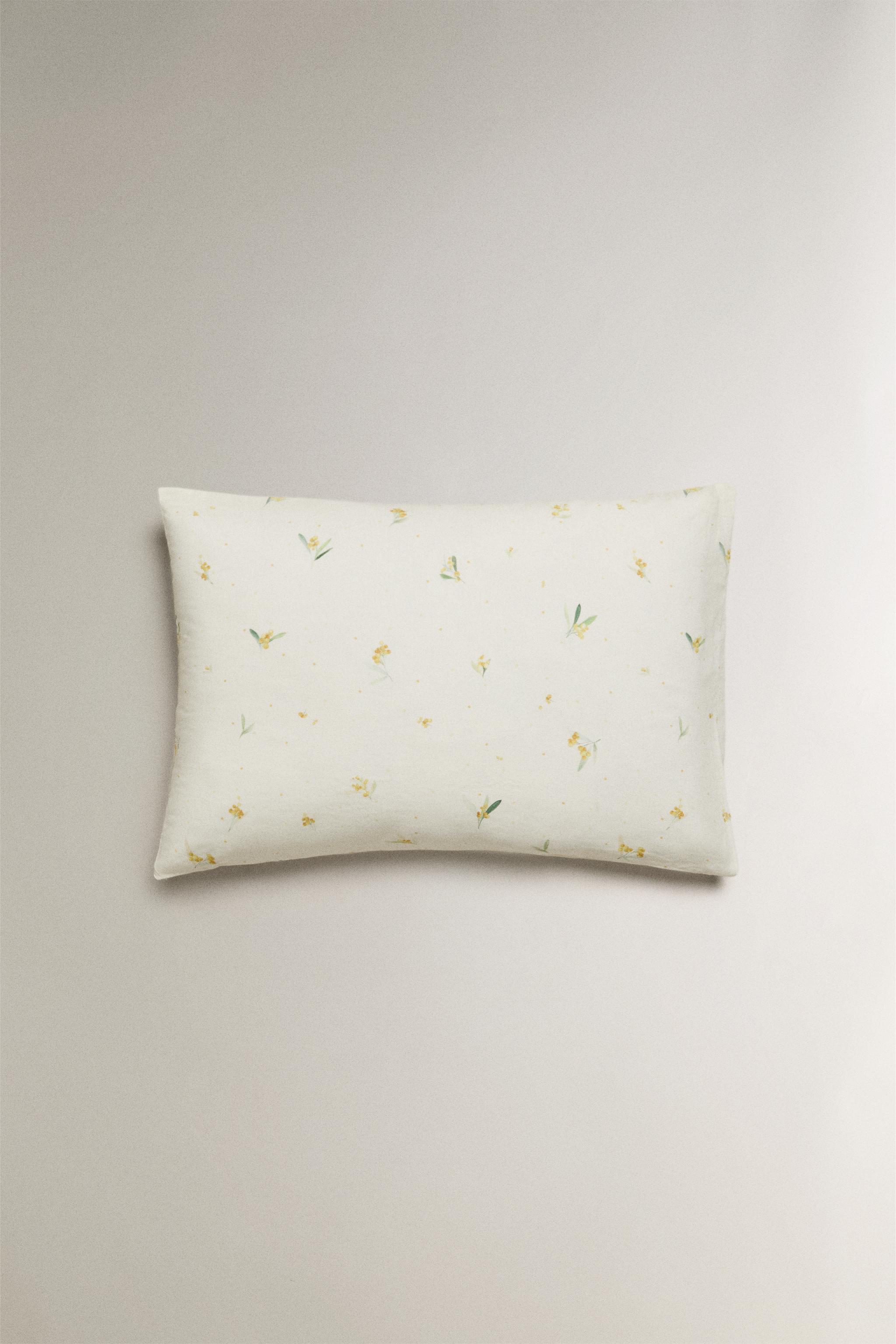 LINEN AND COTTON MIMOSA PILLOWCASE