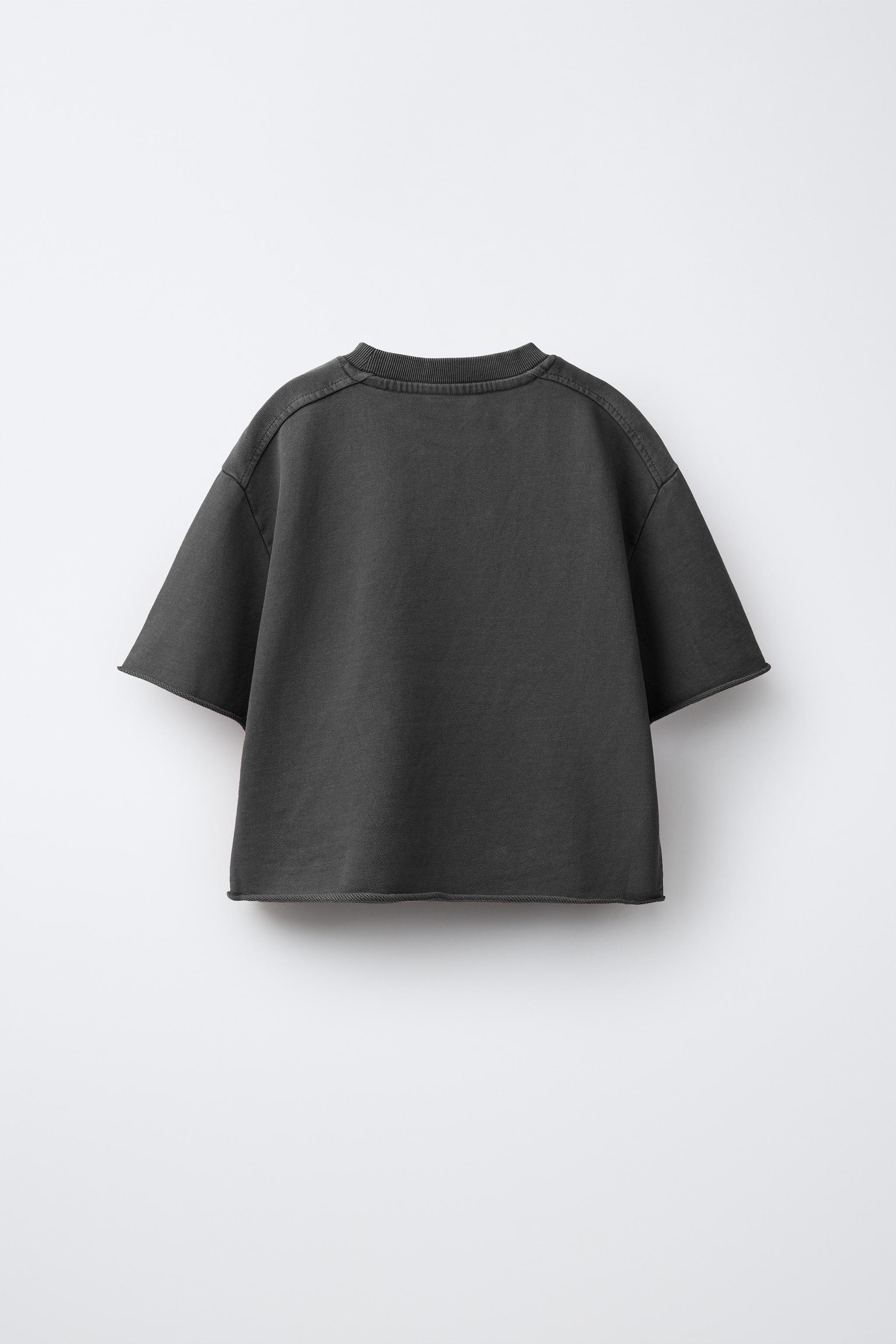 T-SHIRT JOGGING EFFET DÉLAVÉ