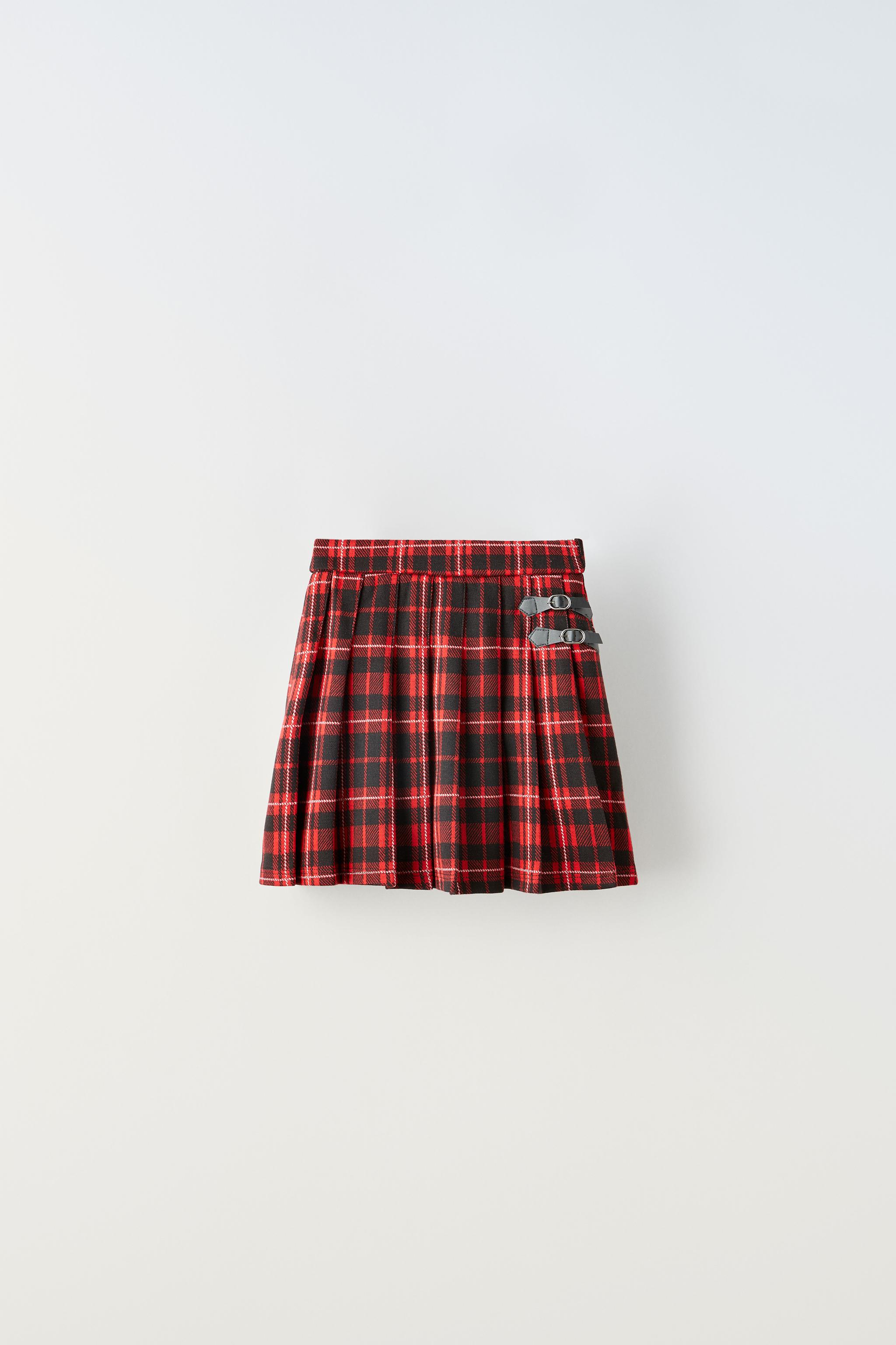 Plaid pleated clearance skirt zara