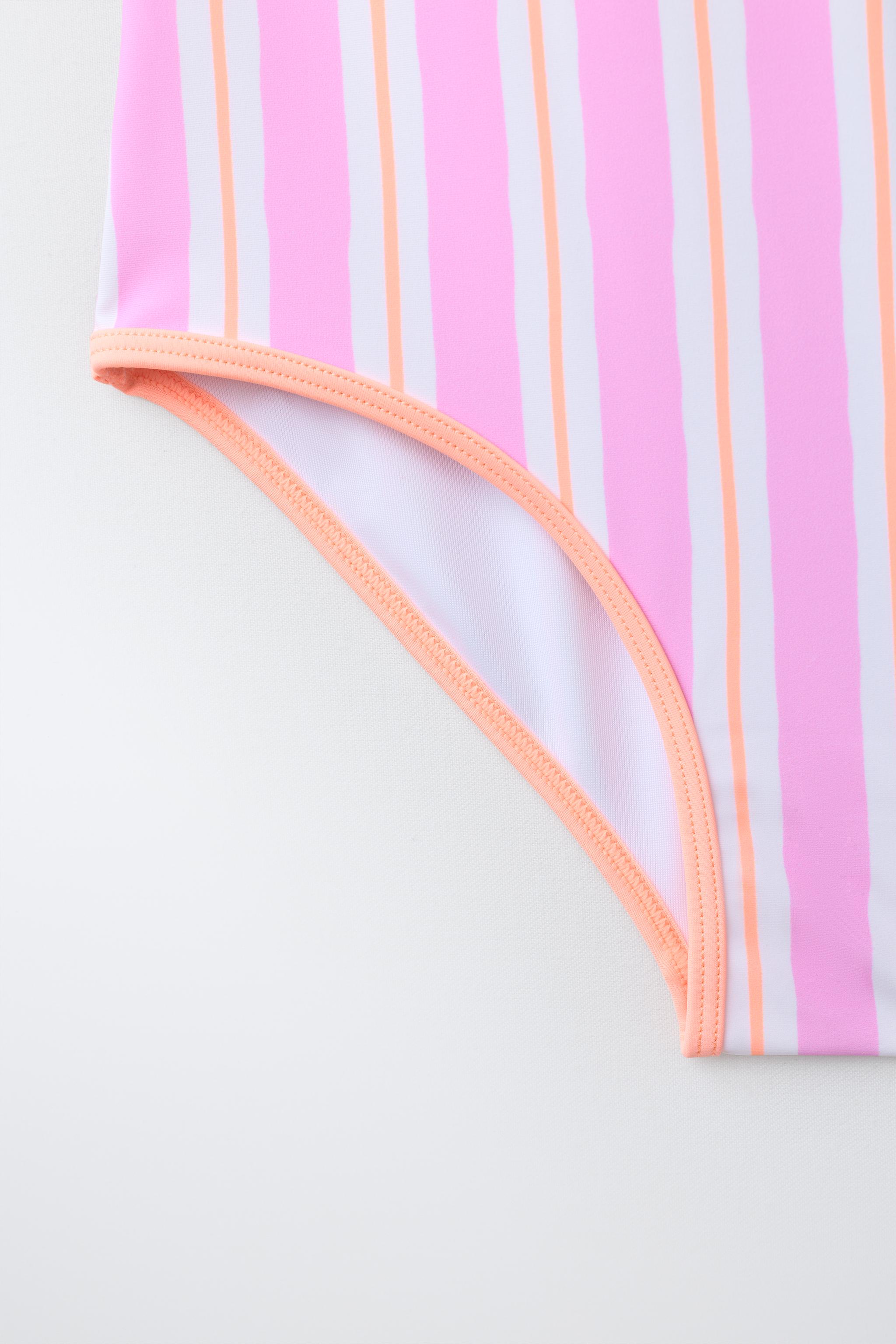 6-14 YEARS/ STRIPED SWIMSUIT