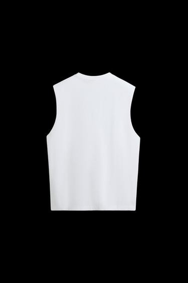 TANKTOP AUS BAUMWOLLE - Weiß von Zara