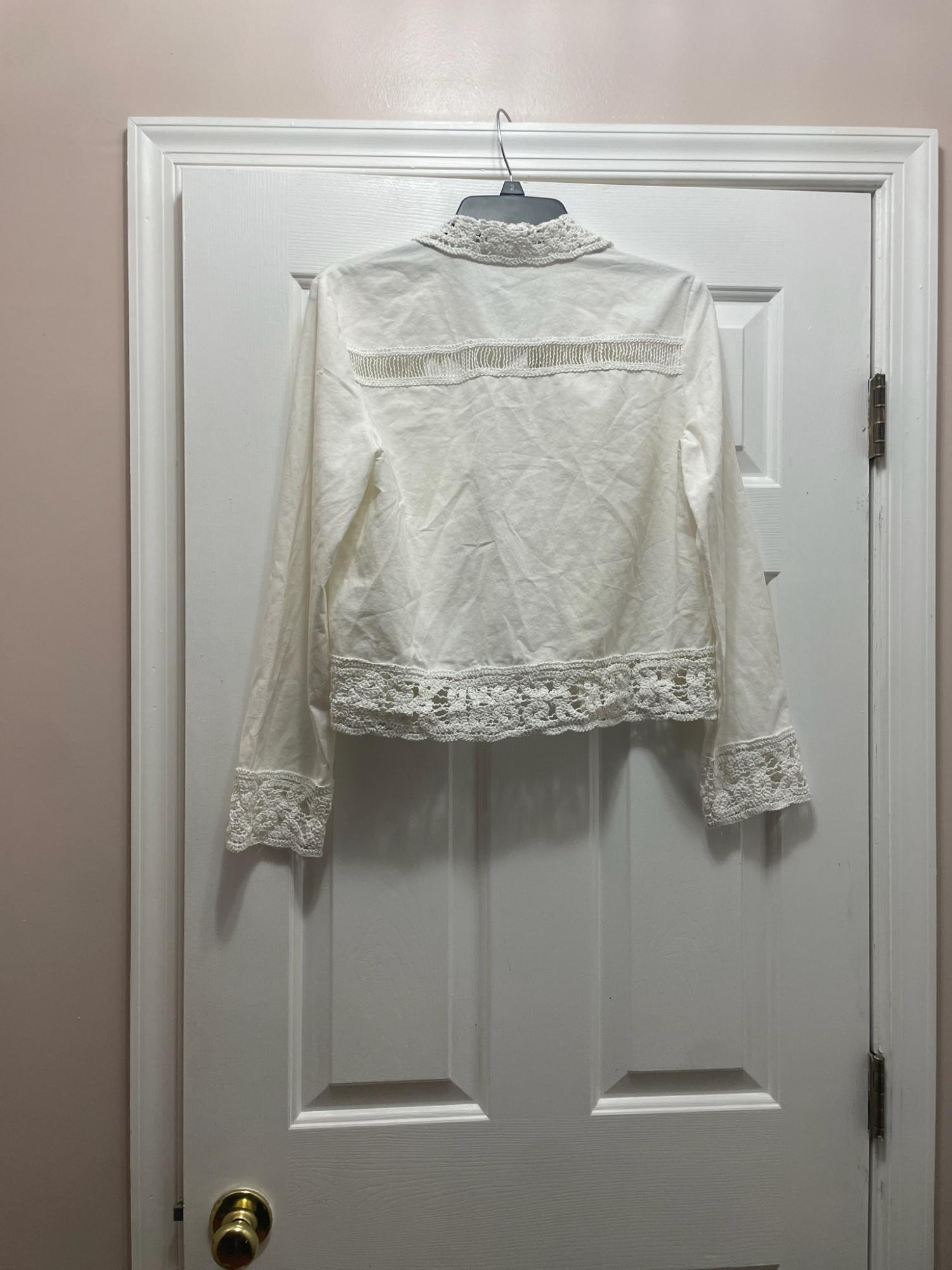 ZW COLLECTION CROCHET SHIRT | SECOND HAND | Zara Preowned