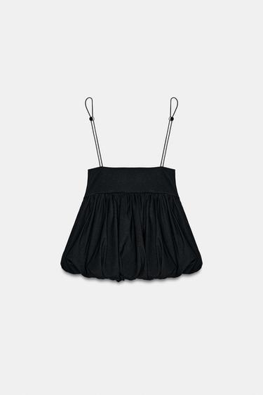 BALLOON TOP WITH STOPPERS - Black by Zara - Image 3