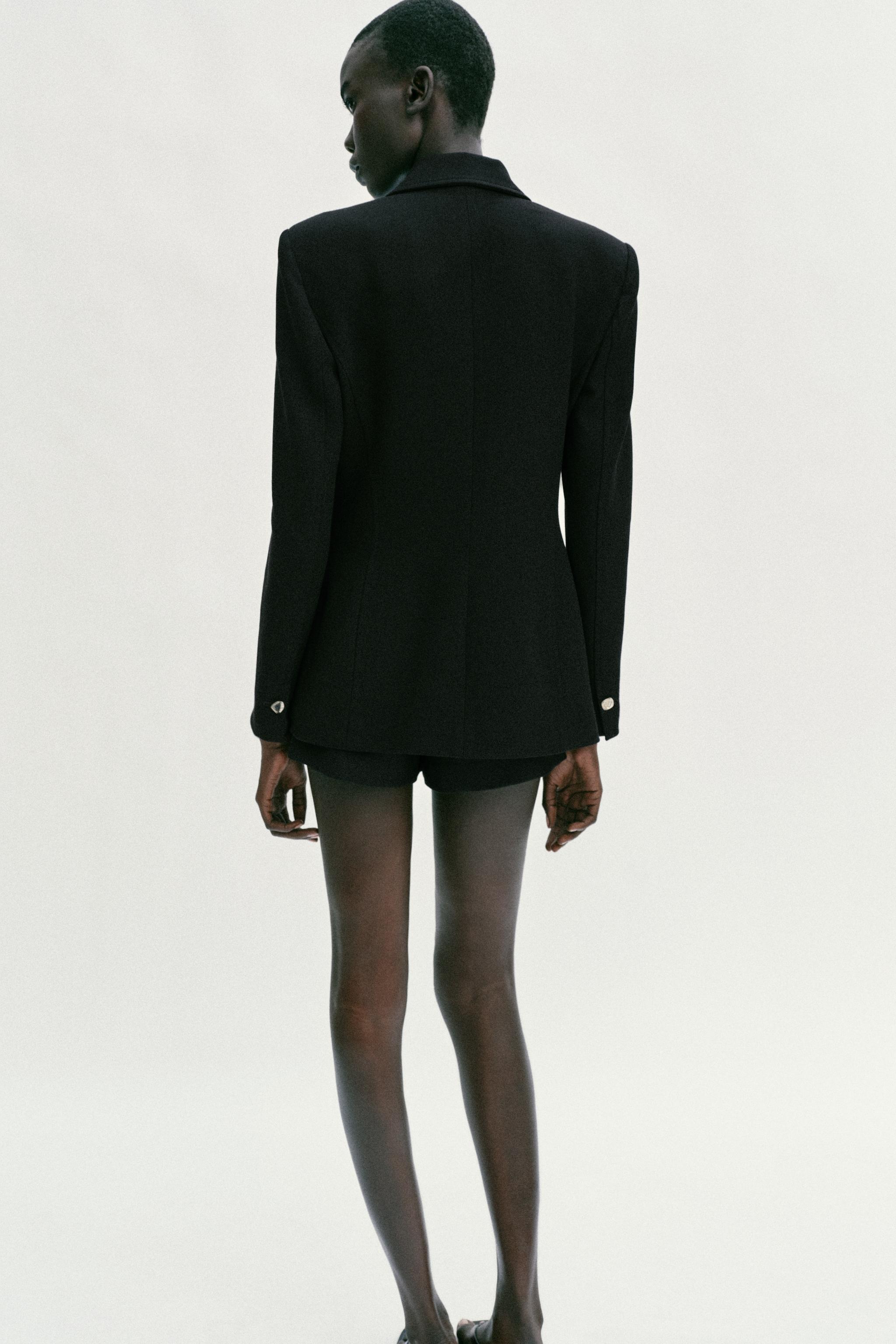 TAILORED BLAZER WITH SHOULDER PADS
