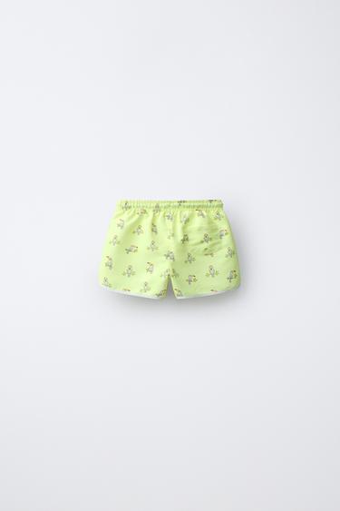 1-6 YEARS/ TOUCAN PRINT SWIM SHORTS - Light lime green by Zara - Image 1