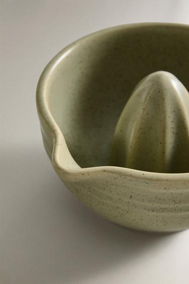 SMALL STONEWARE JUICER - GREENISH by Zara - Image 3