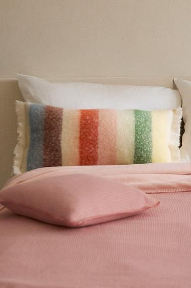 KIDS' WAFFLE BEDSPREAD - Pink by Zara