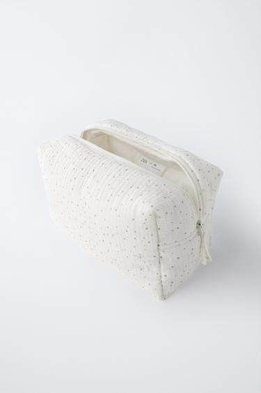 STAR TEXTURE PADDED TOILETRY BAG - Ecru by Zara - Image 3