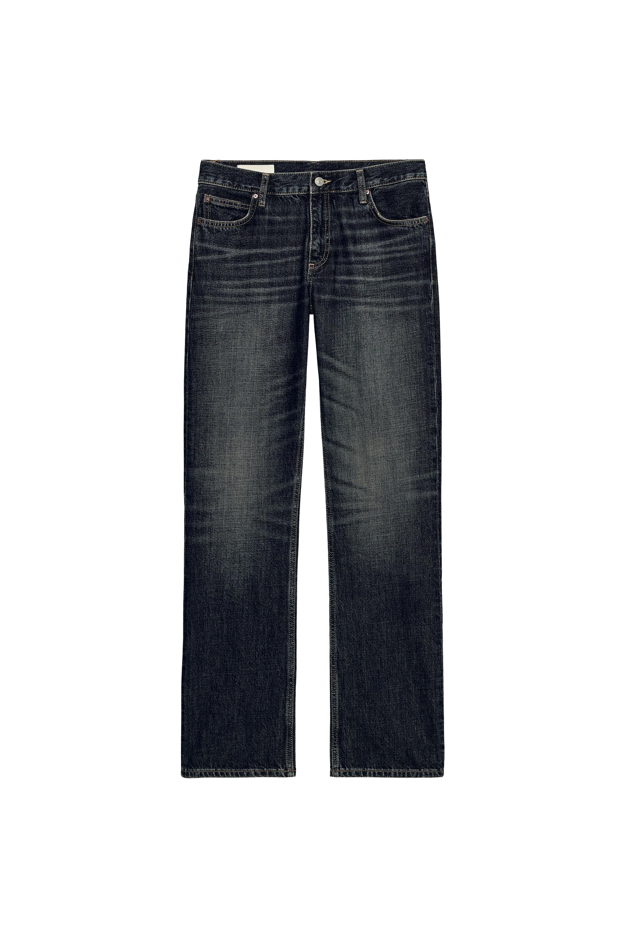 STRAIGHT FIT TIRO MEDIO TRF JEANS
