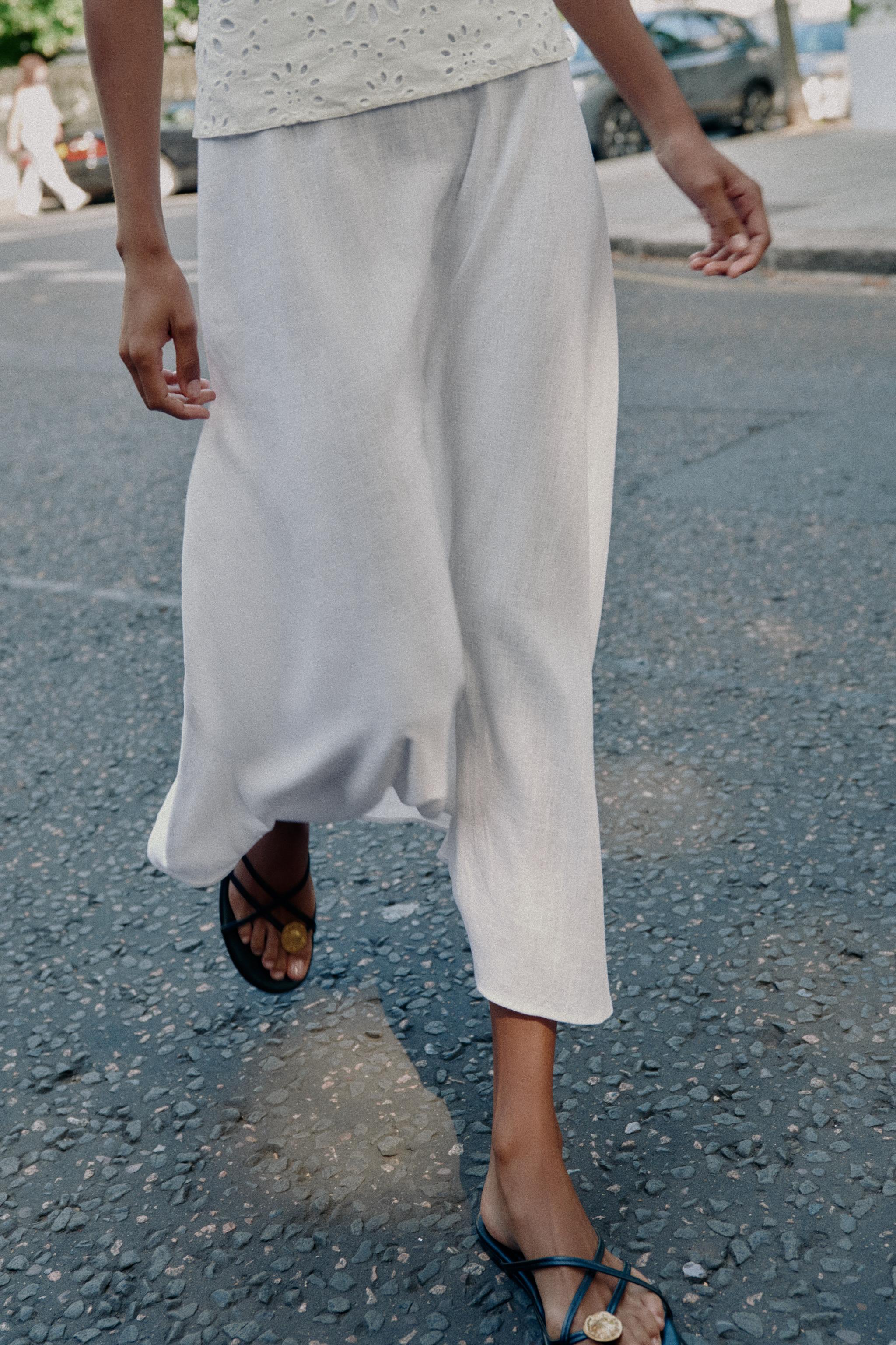 COMBINED OPENWORK EMBROIDERED DRESS
