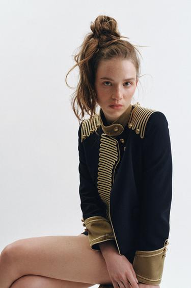 ZW COLLECTION LIMITED EDITION FIREMAN CLASP JACKET - Dark navy by Zara - Image 2