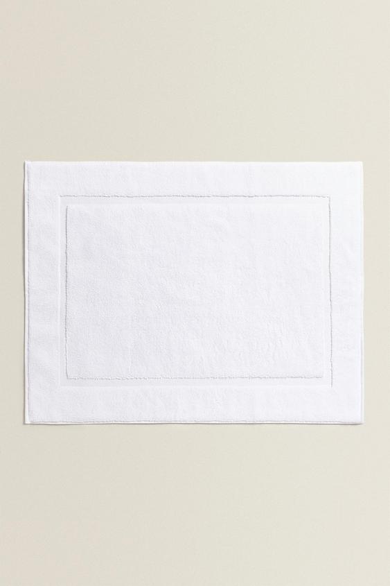 NON-SLIP SOFT TERRYCLOTH BATH MAT - White | ZARA Canada
