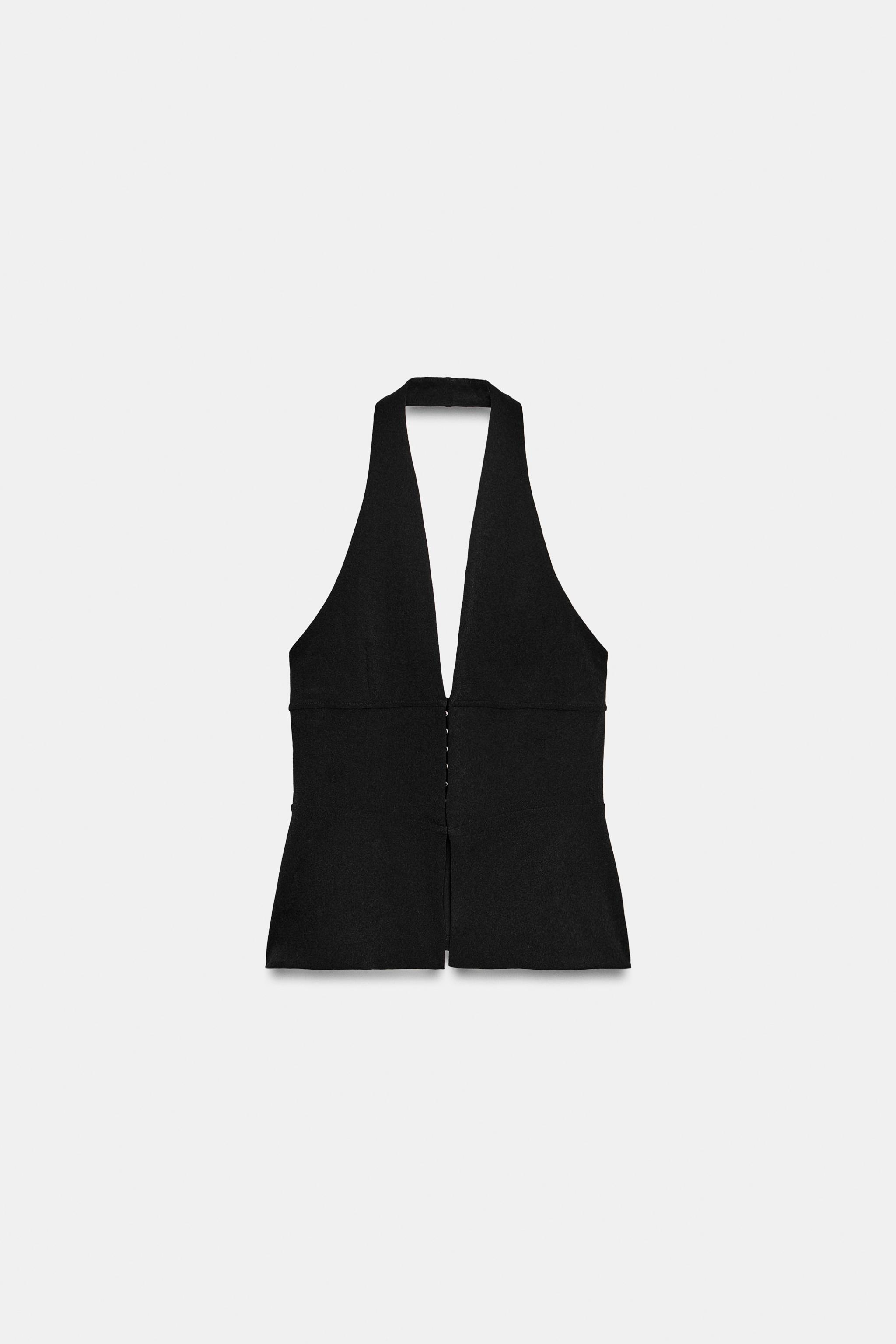 Zara Streç Halter Top görsel 5