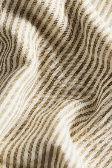 SERVIETTE DE BAIN BÉBÉ GAZE RAYURES - Vert / Écru de Zara - Image 2