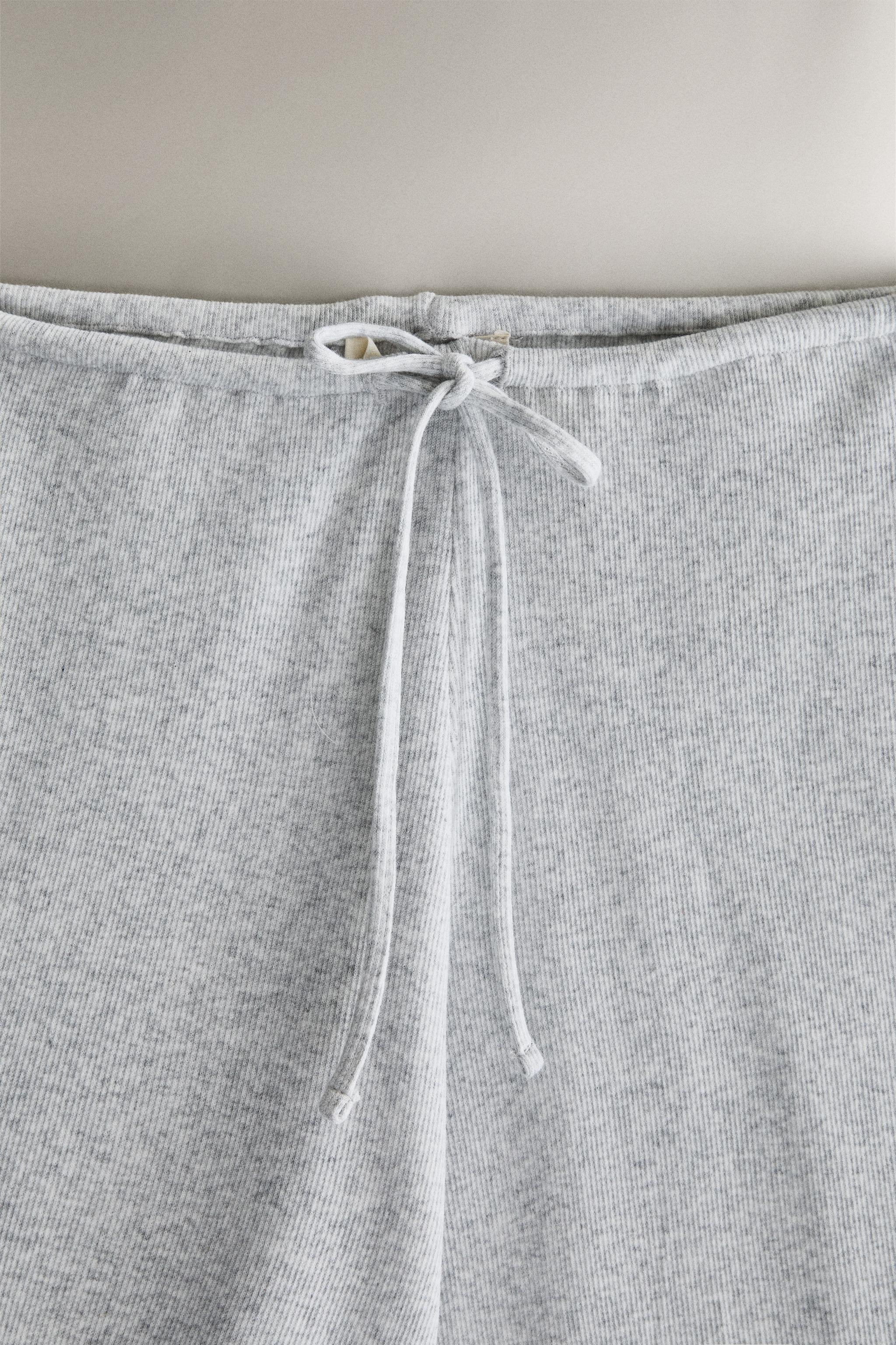 RIBBED PANTS - Gray | ZARA United States