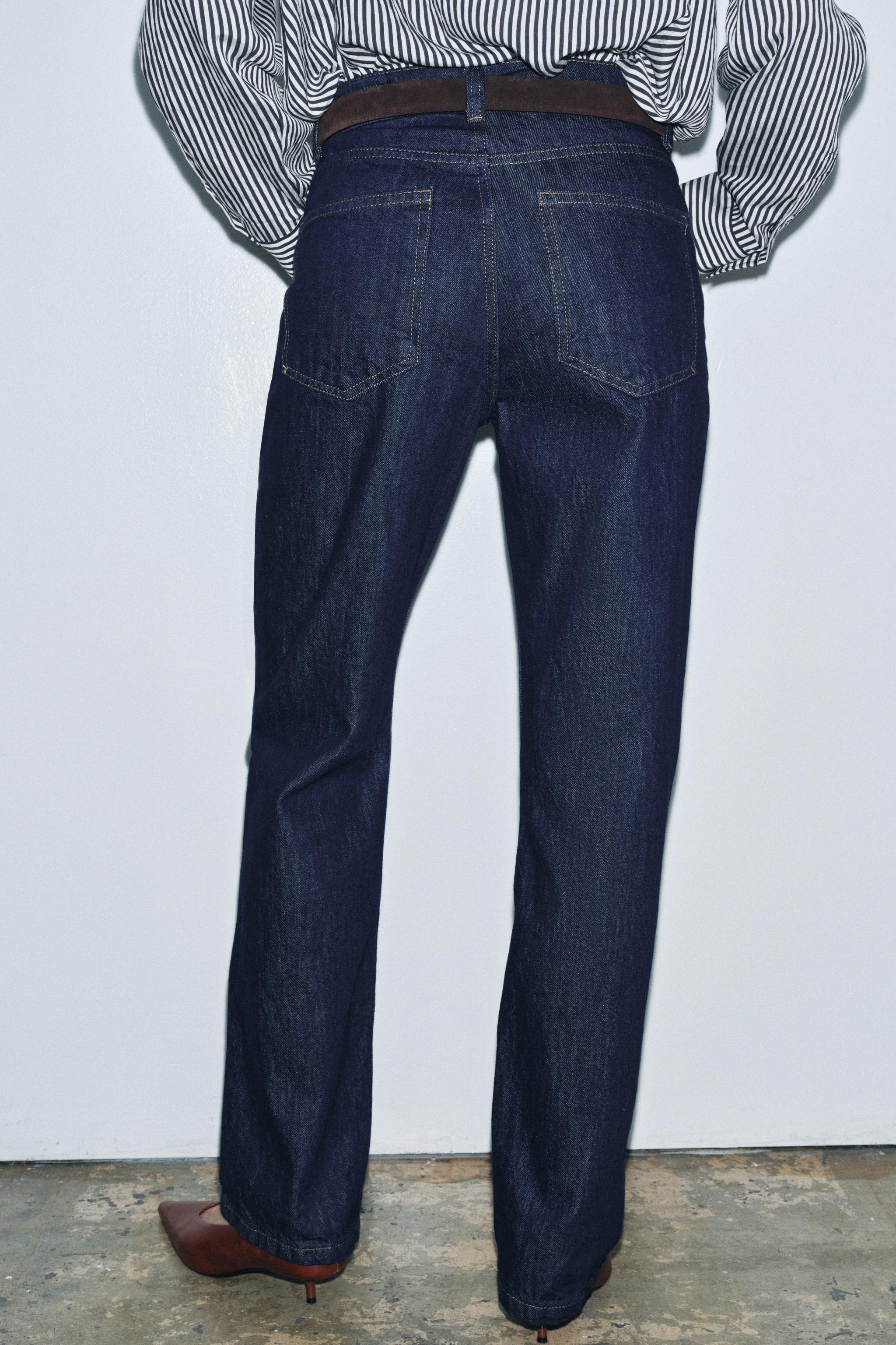 ZW COLLECTION HI-RISE STRAIGHT LEG JEANS