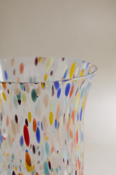 VERRE SOUFFLÉ RECYCLABLE TACHETÉ - Bleu de Zara - Image 4