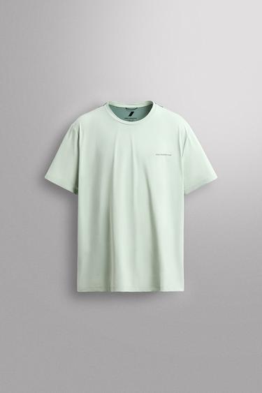 COLOUR BLOCK TECHNICAL T-SHIRT - Light blue by Zara
