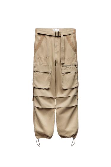 CARGO TROUSERS WITH STRAPS