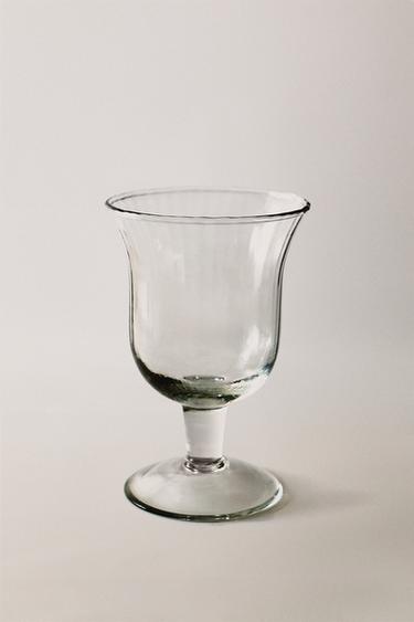 RAISED DESIGN WINE GLASS - Transparent by Zara - Image 4