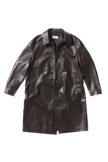 TRENCH PIEL - Negro / Marrón de Zara