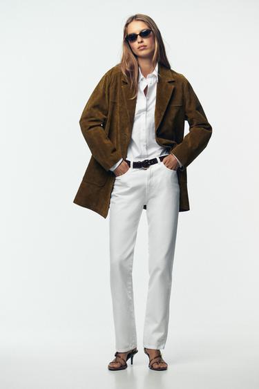 Zara BASIC OXFORD POCKET SHIRT - White - Image 0