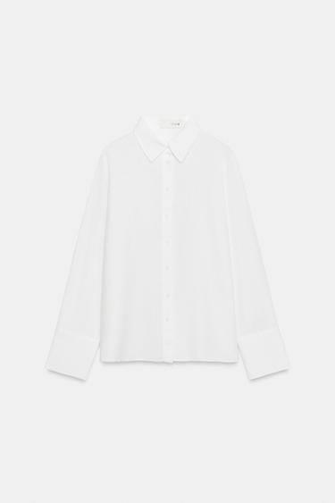 CHEMISE 100 % LIN ZW COLLECTION - Blanc de Zara - Image 4