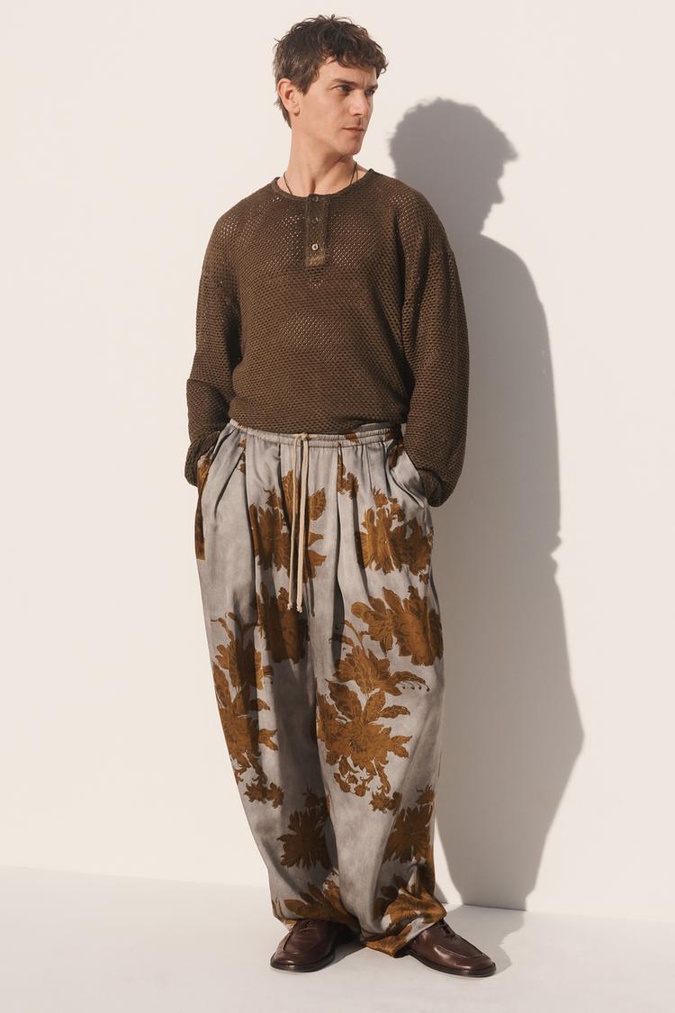 KROŞE DÜĞMELİ YAKA ÖRGÜ T-SHIRT