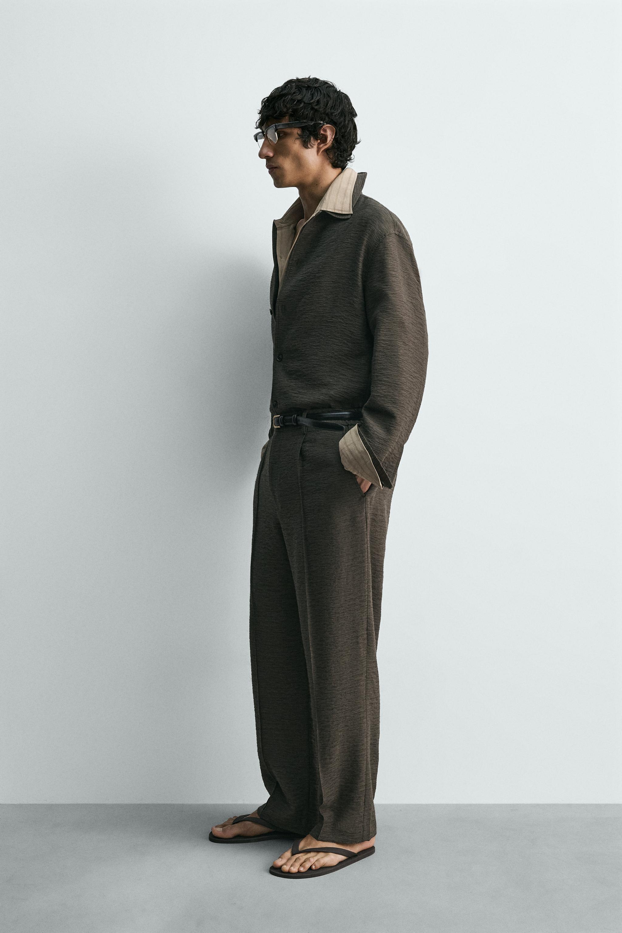 FLUID TEXTURED OVERSHIRT
