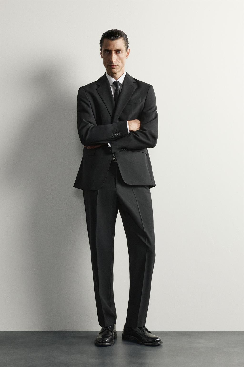 100% WOOL SUIT BLAZER