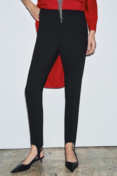 PANTALÓN FUSEAU ZW COLLECTION - Negro de Zara