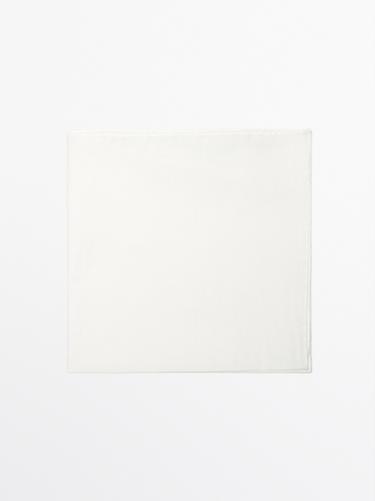 Pañuelo liso 100% algodón - Blanco de Zara - Imagen 0