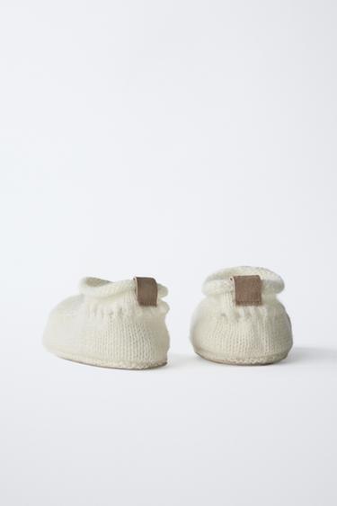 CASHMERE BOOTIES - Ecru White by Zara - Image 4