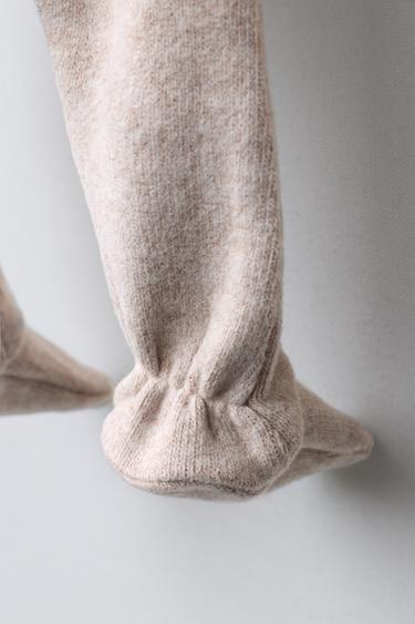 SOFT-TOUCH FOOTED LEGGINGS - Ecru by Zara - Image 3