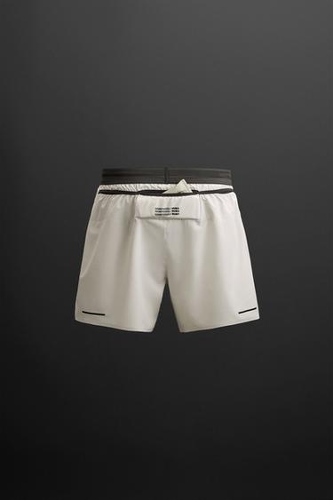 SHORTS DA ALLENAMENTO ZÜRICH LAB - Bianco sporco di Zara