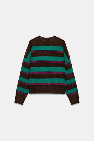 STRIPED KNIT JUMPER - Multicoloured by Zara - Image 0