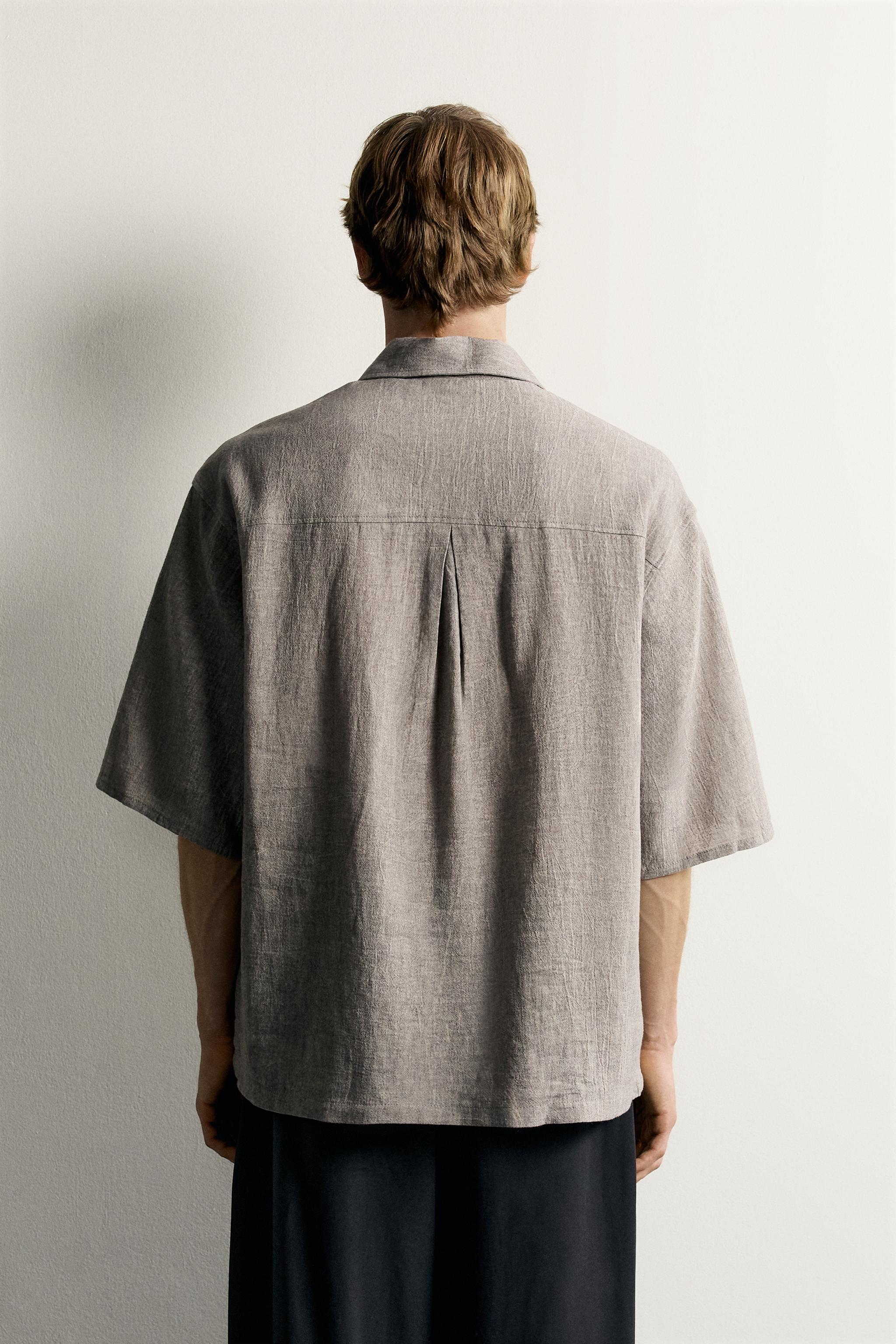 RELAXED-FIT LINEN-COTTON POLO SHIRT
