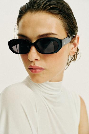 LUNETTES DE SOLEIL OVALES - Noir de Zara - Image 1