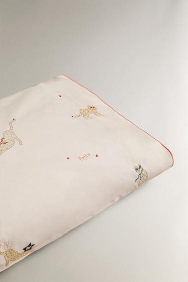 CHILDREN'S CHEETAH PILLOWCASE - Pink by Zara - Image 4