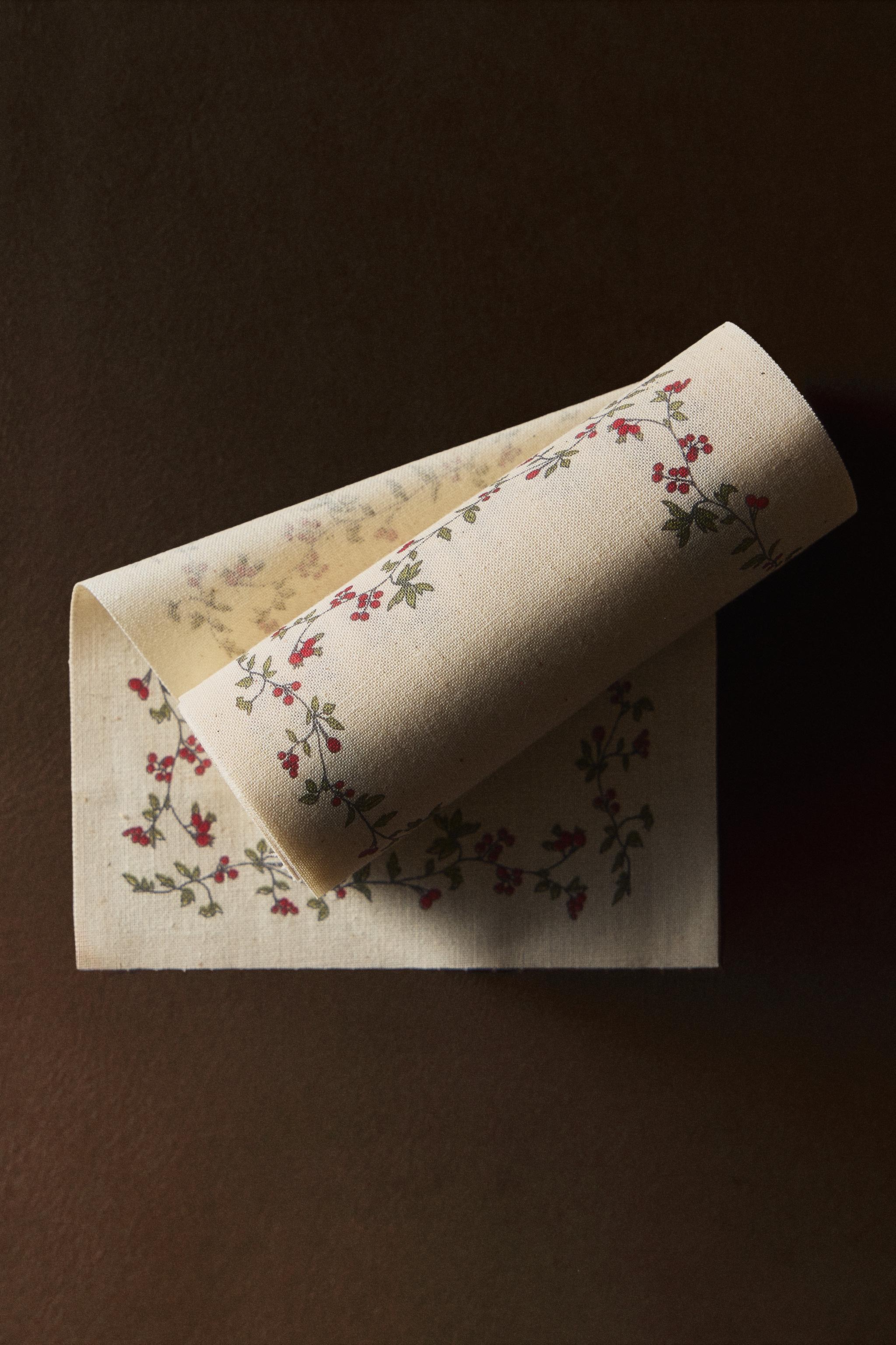PACK OF REUSABLE CHRISTMAS COTTON NAPKINS (PACK 20)